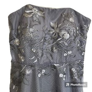BRAND NEW formal grey dress. Size 8.